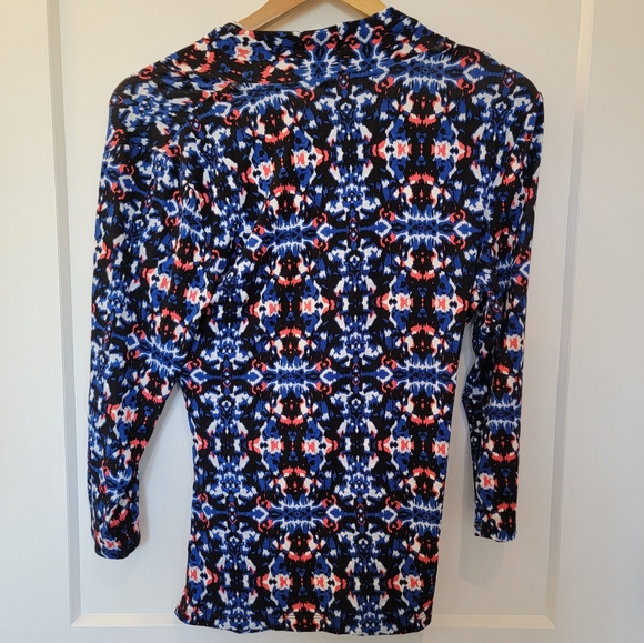 NWT Adrianna Papell Wrap Blouse ~ Large - Picture 2 of 9